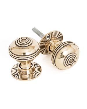 Aged Brass 50mm Prestbury Mortice/Rim Knob Set