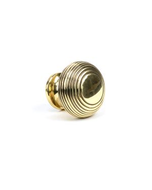 Aged Brass Beehive Cabinet Knob 40mm