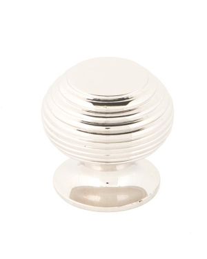 Polished Nickel Beehive Cabinet Knob 30mm