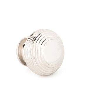 Polished Nickel Beehive Cabinet Knob 40mm