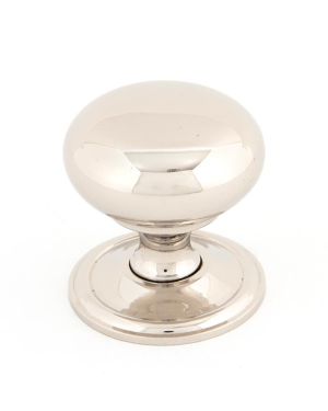 Polished Nickel Mushroom Cabinet Knob 38mm