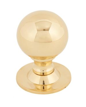 Polished Brass Ball Cabinet Knob 39mm
