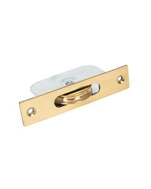 Lacquered Brass Square Ended Sash Pulley 75kg