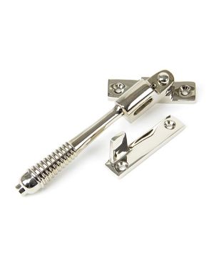 Polished Nickel Night-Vent Locking Reeded Fastener
