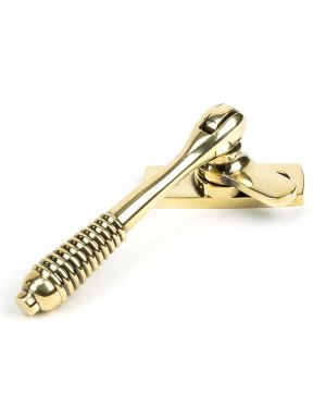Aged Brass Locking Reeded Fastener