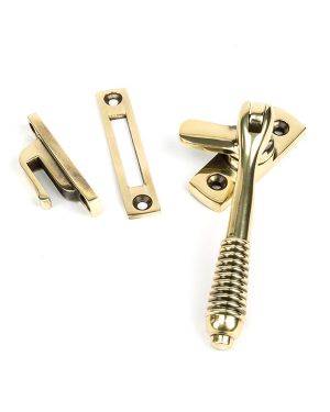 Aged Brass Locking Reeded Fastener