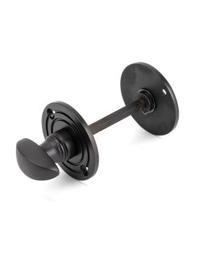 Aged Bronze Round Bathroom Thumbturn