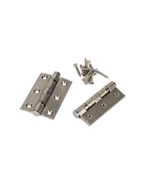 Pewter 3" Ball Bearing Butt Hinge (Pair) ss