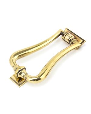 Aged Brass Slimline Art Deco Door Knocker