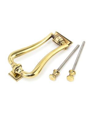 Aged Brass Slimline Art Deco Door Knocker