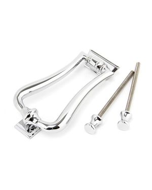 Polished Chrome Slimline Art Deco Door Knocker