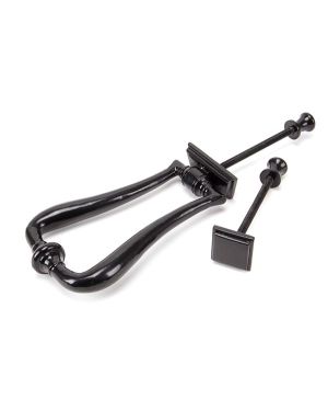 Black Slimline Art Deco Door Knocker