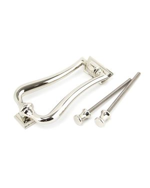 Polished Nickel Slimline Art Deco Door Knocker