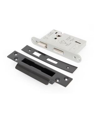 Black 3" 5 Lever Heavy Duty BS Sash Lock