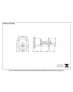 Black Rim Cylinder KA