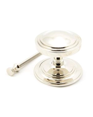 Polished Nickel Art Deco Centre Door Knob