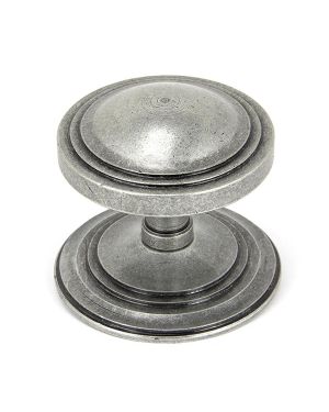 Pewter Art Deco Centre Door Knob
