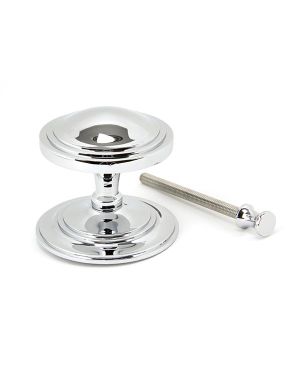 Polished Chrome Art Deco Centre Door Knob