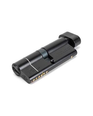 Black 40/40 6pin Euro Cylinder/Thumbturn