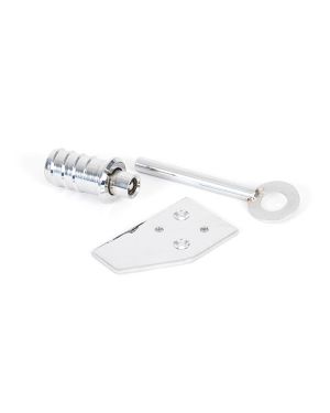 Polished Chrome Key-Flush Sash Stop