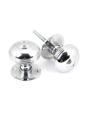 Polished Chrome 63mm Prestbury Mortice/Rim Knob Set