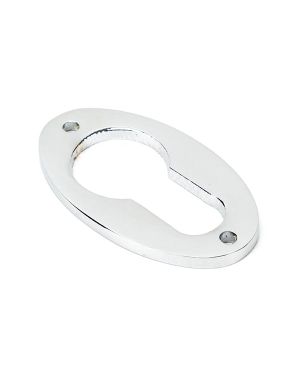 Polished Chrome Oval Euro Escutcheon