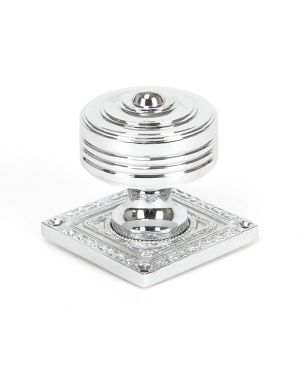 Polished Chrome Tewkesbury Square Mortice Knob Set