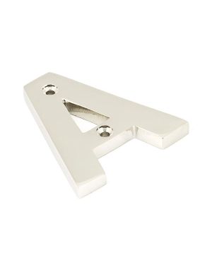 Polished Nickel Letter A