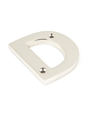 Polished Nickel Letter D