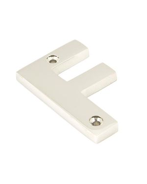 Polished Nickel Letter F