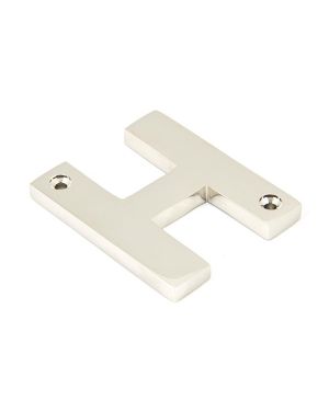 Polished Nickel Letter H