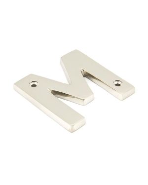 Polished Nickel Letter M