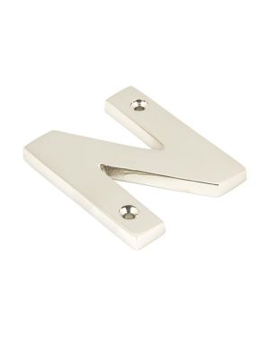 Polished Nickel Letter N