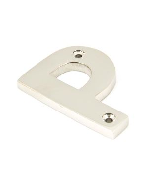 Polished Nickel Letter P