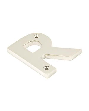 Polished Nickel Letter R