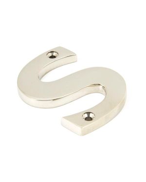 Polished Nickel Letter S