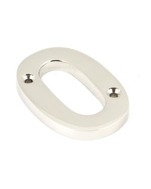 Polished Nickel Numeral 0