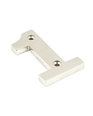 Polished Nickel Numeral 1