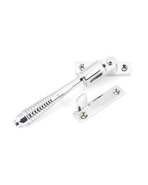 Polished Chrome Night-Vent Locking Reeded Fastener