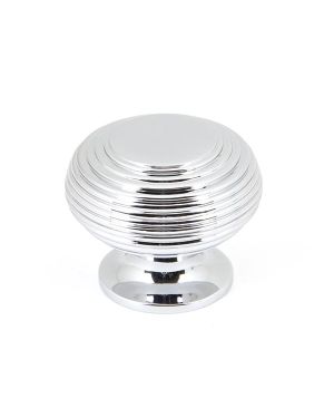 Polished Chrome Beehive Cabinet Knob 40mm