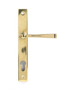 Aged Brass Avon Slimline Lever Espag. Lock Set