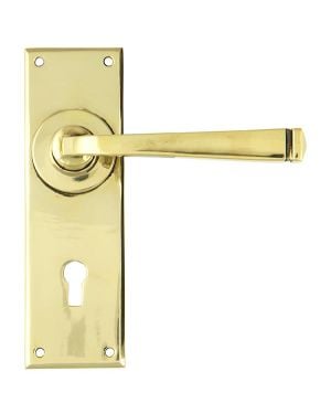 Aged Brass Avon Lever Lock Set