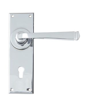 Polished Chrome Avon Lever Lock Set