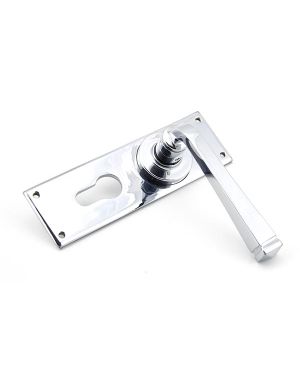 Polished Chrome Avon Lever Euro Lock Set