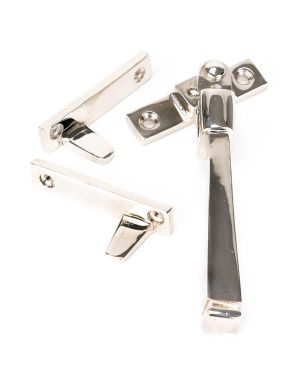 Polished Nickel Night-Vent Locking Avon Fastener