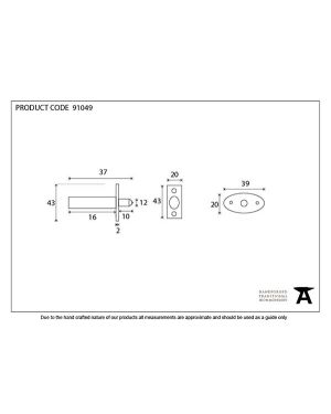 Black Security Window Bolt