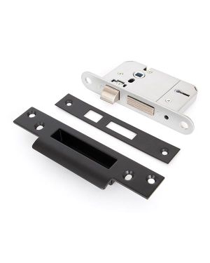Black 2½" 5 Lever BS Sash Lock KA