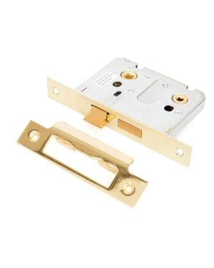Electro Brassed 3" Bathroom Mortice Lock