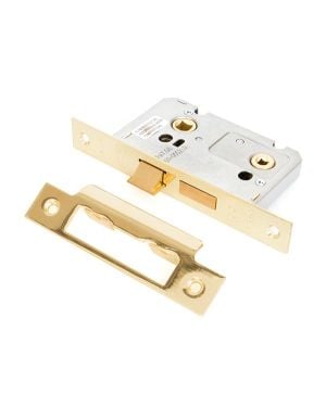 Electro Brassed 2½" Bathroom Mortice Lock
