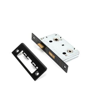 Black 2 ½" Bathroom Mortice Lock